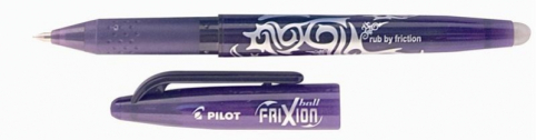 Roller Pilot Frixion ball přepisovatelný fialová