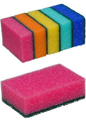 Houbička barevná maxi, 9 x 6,5 x 3 cm, 5 ks