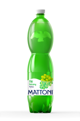 Mattoni s příchutí bílých hroznů 1,5l PET - 6ks