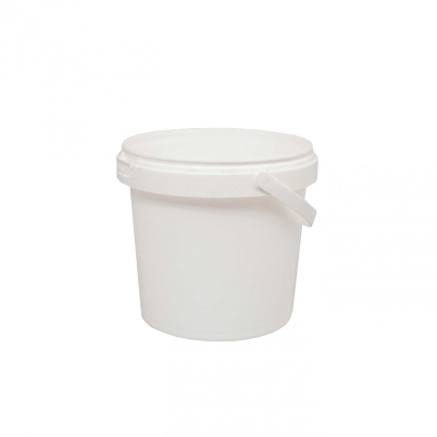 Kbelík kulatý PP bílý 10700 ml, s pevnou ručkou