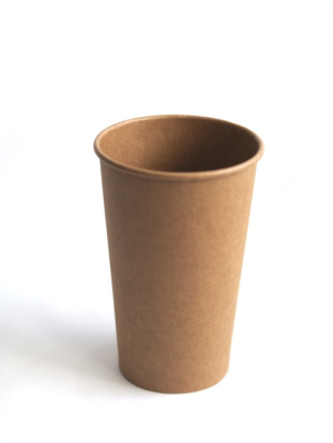 Papírový kelímek kraft 480 ml Ø 90 mm BEZ VÍČEK, 50 ks