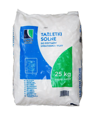 Tabletová sůl pro změkčovače, 25 kg sv.modrá