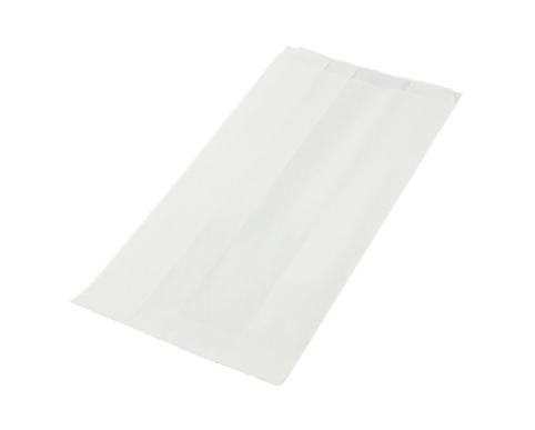 Papírový sáček bílý nepromastitelný 240+85 x 365, 1000 ks