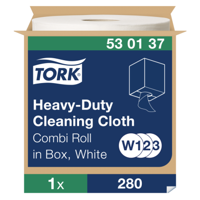 Tork Heavy-Duty čisticí utěrka bílá 530137, 1 vrstva