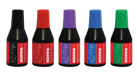 Razítková barva Kores modrá 27 ml