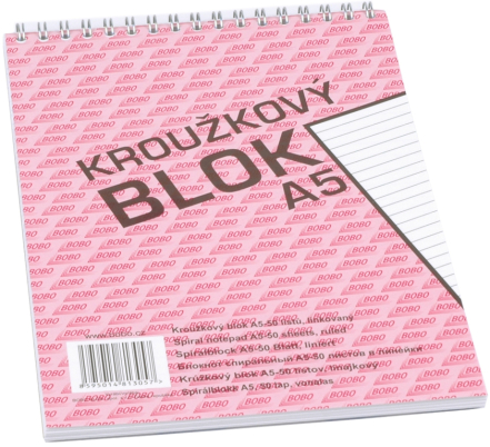 Blok kroužkový horní A5 linka BOBO