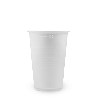 Kelímek bílý 0,2 l -PP- (průměr 70 mm), 100 ks
